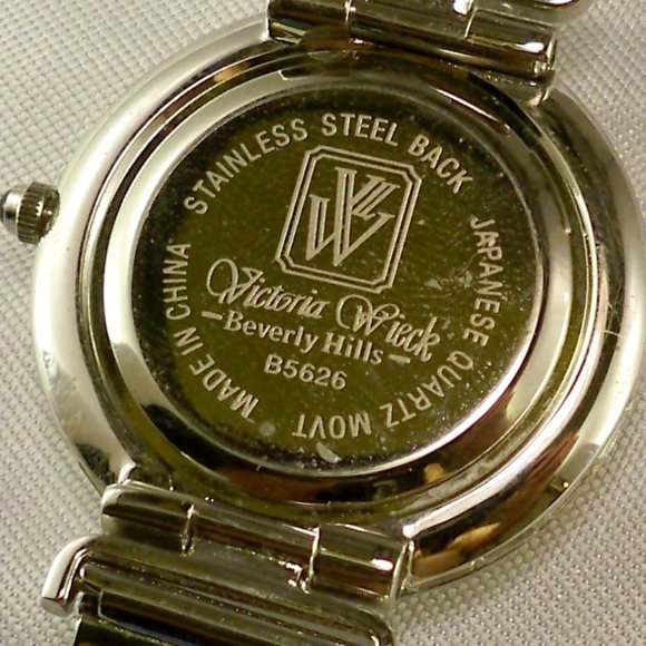 NEW* Victoria Wieck Emerald Cut Stones, 5 Interchangeable Bands Watch